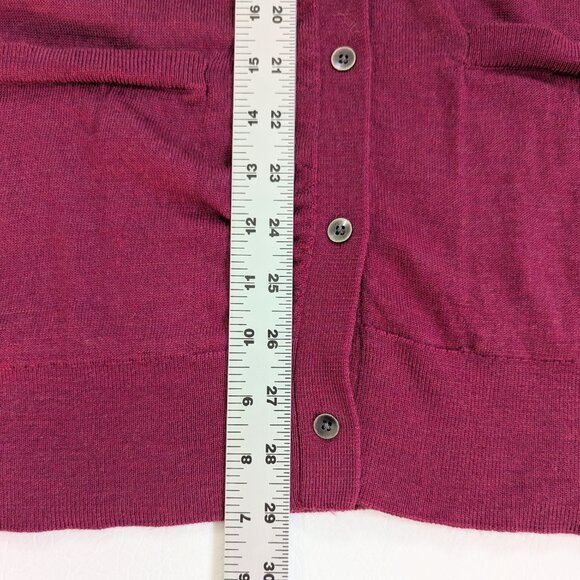 Gap Extra Fine Merino Wool Size Large Tall Magenta Machine Washable - Picture 7 of 9